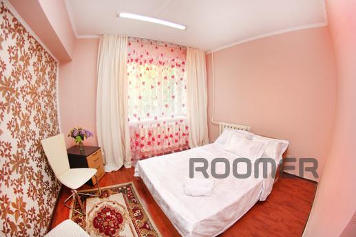 The apartment is located in the center of Almaty. Beautiful 