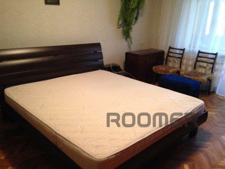 The apartment has a double bed, two sofas and a quality cot,