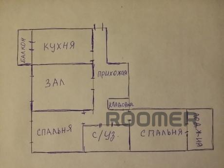 3 к.кв.  Центр. Документы. Wi-Fi Хозяин, Краснодар - квартира посуточно