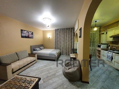 A brutal apartment for family vacations with a magnificent v