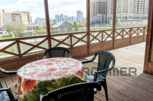 2-bedroom apartment with a large summer terrace and a parkin