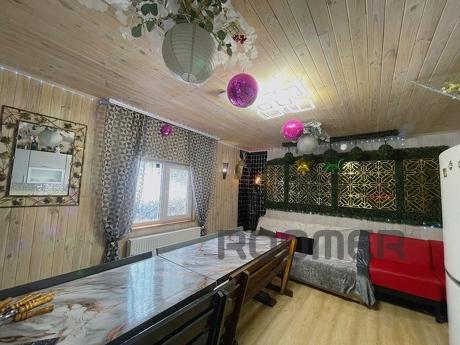 The new house is made of natural wood. 2 floors. 2 km from t