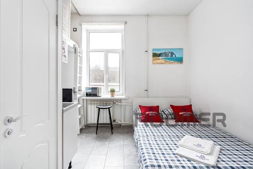 10 minutes from Okruzhnaya metro station and 5 minutes from 