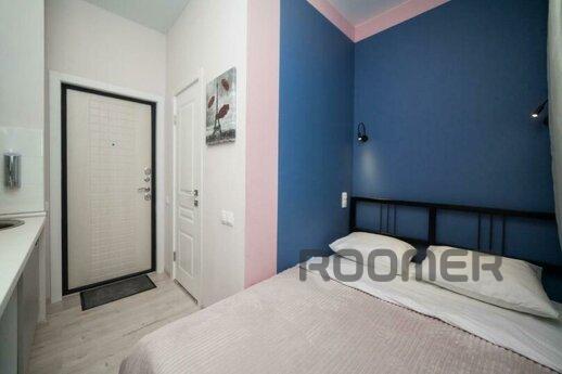 Студия расположена в новом ЖК комфорт-класса, всего в 6 мину