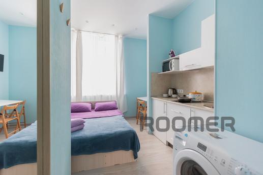 Студия расположена на 13 этаже нового ЖК комфорт-класса в од