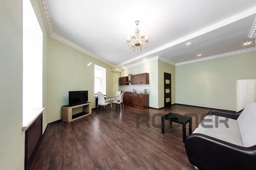 Spacious one bedroom apartment with an elegant interior ligh