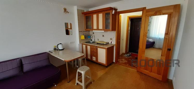 Daily rent 1-room studio apartment in Sergeevka with ameniti