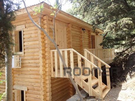 Rent eco-friendly log cabin in Alupka, Alupka - apartment by the day
