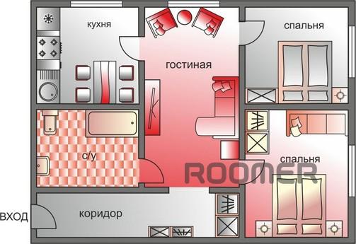 Просторная квартира премиум-класса (019), Москва - квартира посуточно