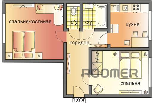 Cozy 2 bedroom apartment (025), Москва - квартира подобово