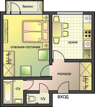 1 bedroom apartment at Mayakovskaya (064, Москва - квартира подобово