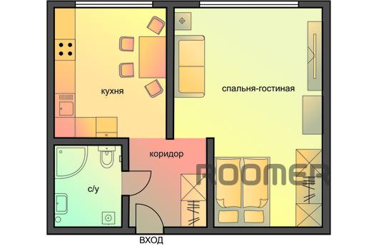 1 bedroom apartment on Smolenskaya (085), Moscow - apartment by the day