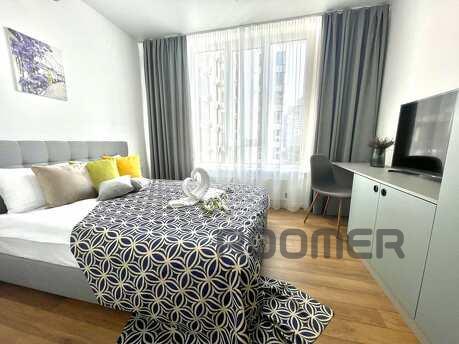 Apartments with a view of the place in the residential compl