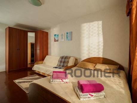 Comfortable, bright, stylish one-room apartment in good repa