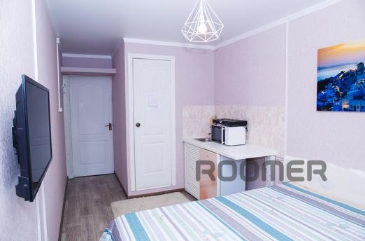 Studio is a room with a kitchenette and its own bathroom. Bu