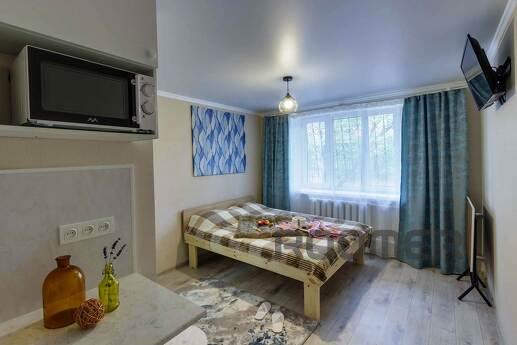 Studio is a room with a kitchenette and its own bathroom. Bu