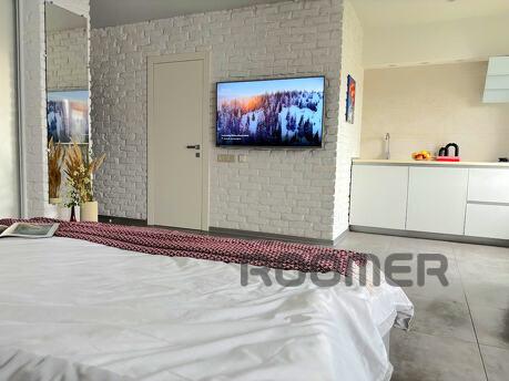 One-room luxury studio on Shkilnaya, Zaporizhzhia - apartment by the day