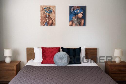 Stylish 2-room suite on Metallurgov, Zaporizhzhia - apartment by the day