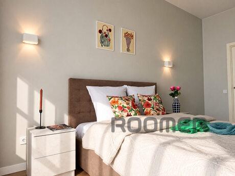 Designer European-style two-room apartment in the Grani residential complex, Dnipro (Dnipropetrovsk) - apartment by the day