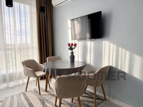 Designer European-style two-room apartment in the Grani residential complex, Dnipro (Dnipropetrovsk) - apartment by the day