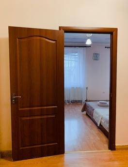 There is a rather quiet apartment near the center of the cit