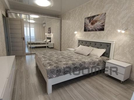 This apartment is in a new building, across the street from 